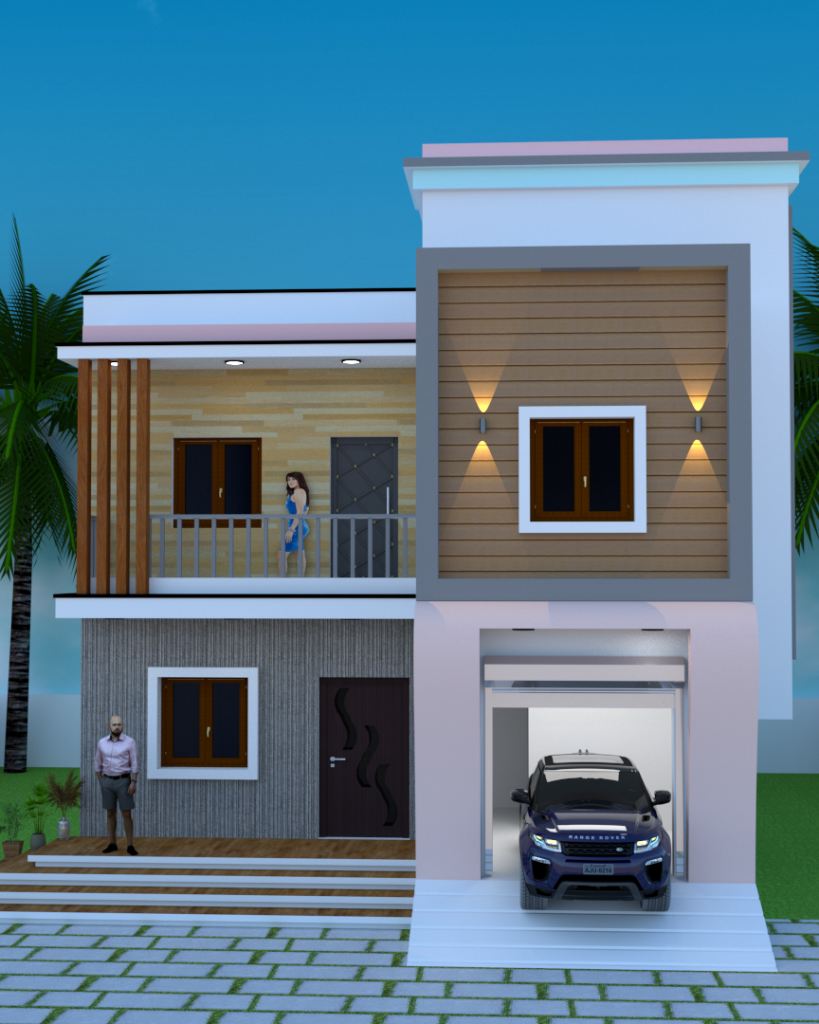 TC SIR 3D FRONT ELEVATION